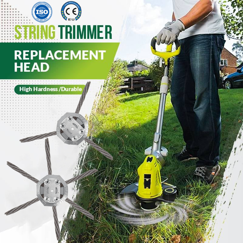 🔥Last Day Promotion👨‍🌾6-Inch Steel Wire Brush Cutter Head – Heavy-Duty Rotary Weed Trimmer Attachment for Cordless Electric String Trimmers (5mm Bore) | Ideal for Moss, Rust, and Weed Removal