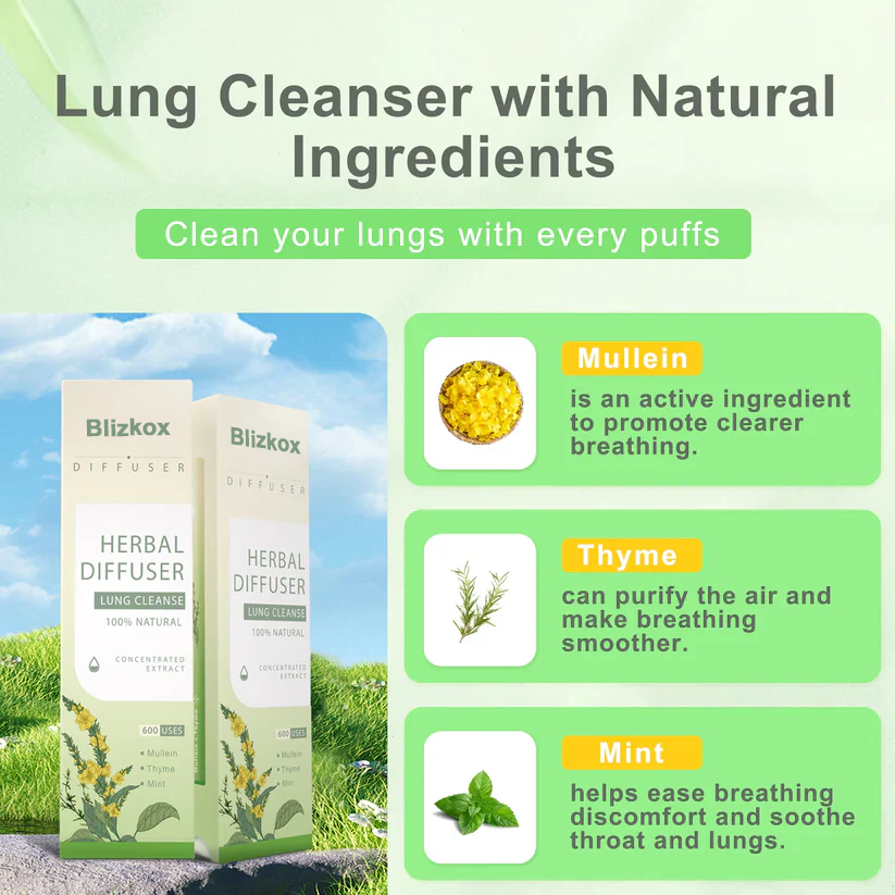✅Official Store-Blizkox™ Mullein Aroma Diffuser (🫁Cough, wheezing, shortness of breath, sputum, stuffy nose, bronchitis, bronchitis, allergy symptoms, lung discomfort💝)