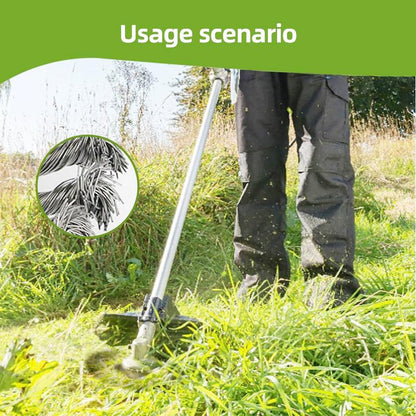 🔥Last Day Promotion👨‍🌾6-Inch Steel Wire Brush Cutter Head – Heavy-Duty Rotary Weed Trimmer Attachment for Cordless Electric String Trimmers (5mm Bore) | Ideal for Moss, Rust, and Weed Removal