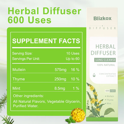 ✅Official Store-Blizkox™ Mullein Aroma Diffuser (🫁Cough, wheezing, shortness of breath, sputum, stuffy nose, bronchitis, bronchitis, allergy symptoms, lung discomfort💝)