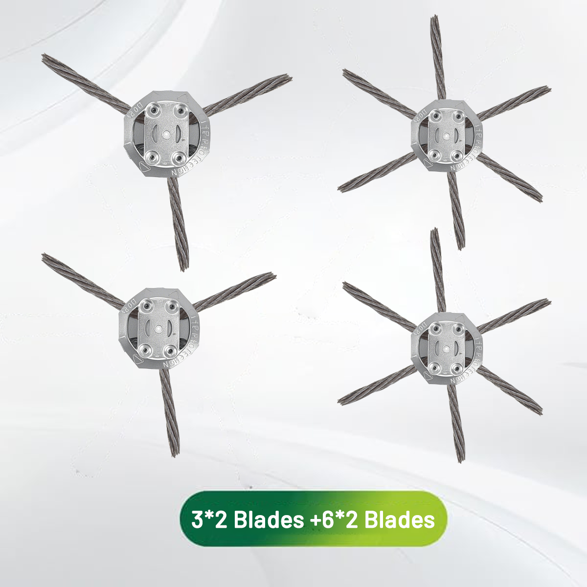 （3 Blades*2Packs+6 Blades*2Packs）4Packs